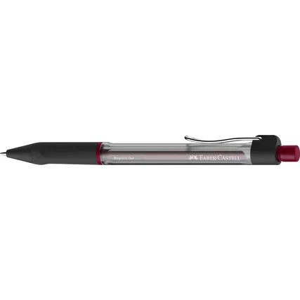 Faber-Castell Beyond Gel Boligrafo Retractil - Punta 0.7mm - Trazo de 0.4mm - Grip de Agarre - Tinta Gel Roja · Pack de 12 uds.