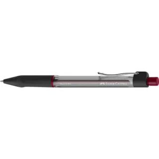 Faber-Castell Beyond Gel Boligrafo Retractil - Punta 0.7mm - Trazo de 0.4mm - Grip de Agarre - Tinta Gel Roja · Pack de 12 uds.