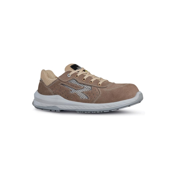 Upower Aerator S ESD Zapato de Seguridad de Verano - Talla 35 - Gamuza Perforada, Forro WingTex, Plantilla Antifatiga, Puntera AirToe Composite, Antiperforacion, Suela Antideslizante - Color