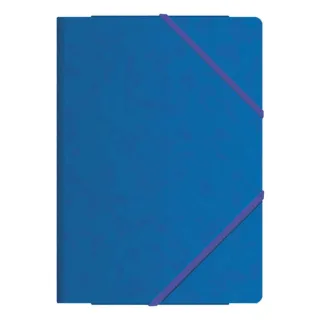 Dohe Carpetas de Gomas con Tres Solapas - Tamaño Folio - Fabricadas en Cartulina de Primera Calidad - Plastificadas - Cierre de Gomas Planas · Pack de 10 uds.