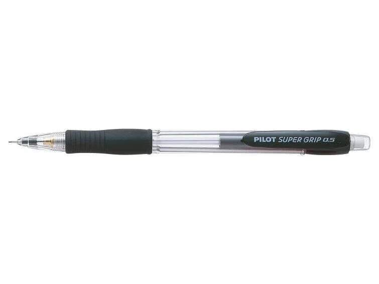 Pilot Portaminas SuperGrip H185 - Trazo 0.5mm - Mina HB - Cuerpo Negro · Pack de 12 uds.