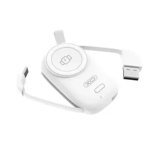 XO Cargador Magnetico Portatil - 1200Mah - Carga Inalambrica 3W - Tipo C y USB 5V/2A - Facil Transporte - Carga Rapida - Resistente - Estabilidad y Proteccion - Compatible con Multiples Disp