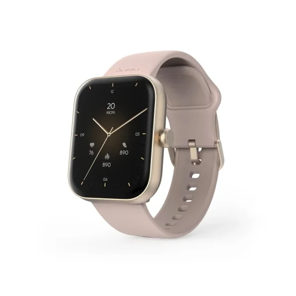 Hama 5000 Reloj Inteligente Smartwatch - Bluetooth 5.3 - Bateria 300mAh - Pantalla TFT 1.65" - IP68 - Pulsera de Silicona - 3.9x1.3x4.7cm - Color Rosa Palido