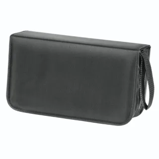 Hama Antistatic Archivador de Nylon para 120 CDs/DVDs - Fundas de Poliester - Proteccion contra Cargas Electrostaticas - 29.4x16.6x9.4cm - Color Negro