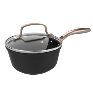Cecotec Polka Fantasy Cazo de 16cm de Diametro - Capacidad 1.3L - Aluminio Forjado - Tapa de Cristal Templado - Antiadherente - Apto para Horno hasta 230°C - Compatible con Induccion - Color