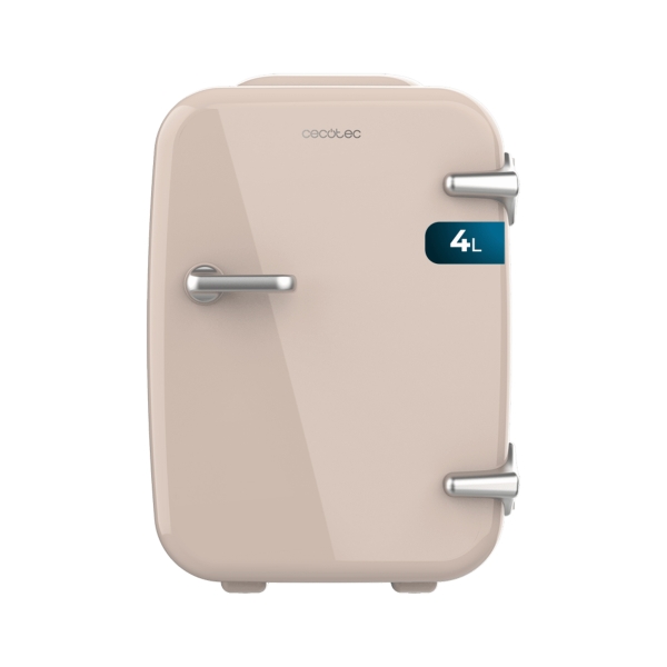Cecotec Bolero MiniCooling 4L Habana Cream Mini Frigorifico Portatil - Capacidad 4L - Voltaje 12V - Temperatura Regulable - Enfria hasta 7ºC - Funcion Calentamiento hasta 65ºC - Color Rosa P