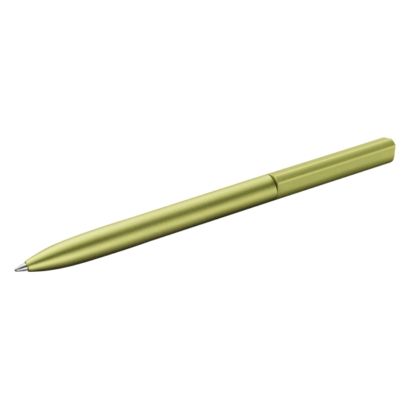 Pelikan Ineo Boligrafo Retractil - Trazo de 1mm - Mecanismo de Giro - Recambio 337M Azul - Aluminio Anodizado Satinado - Caja Metalica de Regalo - Color Verde Oasis