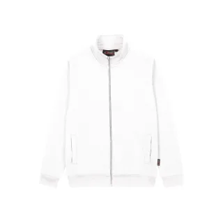 Upower Anuta Sudadera con Cremallera Completa - Talla 2XL - Suave French Terry, Transpirable y Resistente, Mangas Ranglan, Puños y Dobladillo Elasticos, Costuras Pespunteadas - Color Blanco