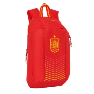 Safta Seleccion Española de Futbol Mini Mochila - Hombreras Ergonomicas - Cremallera - Asa Superior - 8.5L - 220x100x390mm - Color Rojo