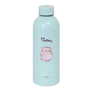 Safta Pembe The Pink Cat Botella Termo de 500ml - Acero Inoxidable - 70x225mm - Color Turquesa