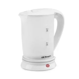 Orbegozo KT 4500 Hervidor de Agua Compacto - Ideal para Viajes - Potente y Seguro - Diseño Moderno y Elegante - Facil de Usar - con Apagado Automatico - Indicador de Nivel de Agua - Incluye
