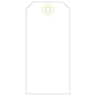 Apli Pack de 1.000 Etiquetas con Arandela 120x57mm - Cartulina de 160g/m² - Arandela Reforzada - Color Crema