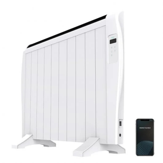 Cecotec Ready Warm 2000 Thermal Connected Radiador Electrico 1500W - 10 Elementos - Colocacion en Pared o de Pie - Control WiFi - Temporizador - Pantalla LCD - Mando a Distancia