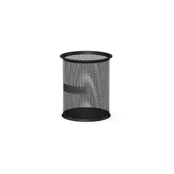Erichkrause Compass Classic Portalapices Redondo 90х100mm - Base Redonda de Acero Inoxidable - Diseño Moderno y Elegante - Color Negro
