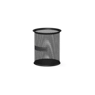 Erichkrause Compass Classic Portalapices Redondo 90х100mm - Base Redonda de Acero Inoxidable - Diseño Moderno y Elegante - Color Negro