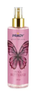 Prady Body Splash Pink Butterfly - Frasco de 250 ml - Spray Pulverizador