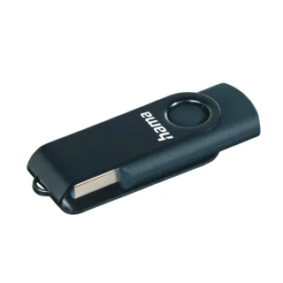 Hama Rotate Memoria Pendrive USB 3.0 - 256GB de Capacidad - 90Mb/s de Transferencia - Tapa Giratoria - Cuerpo Metalico - Color Azul