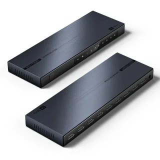 Vention Duplicador HDMI - Resolucion 4K - 1 Entrada - 8 Salidas - Aluminio - Color Negro