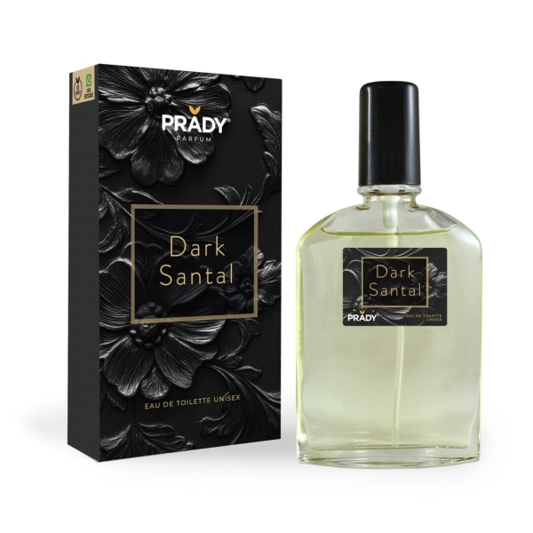 Prady Colonia Unisex Dark Santal - Frasco de 90 ml - Spray Pulverizador