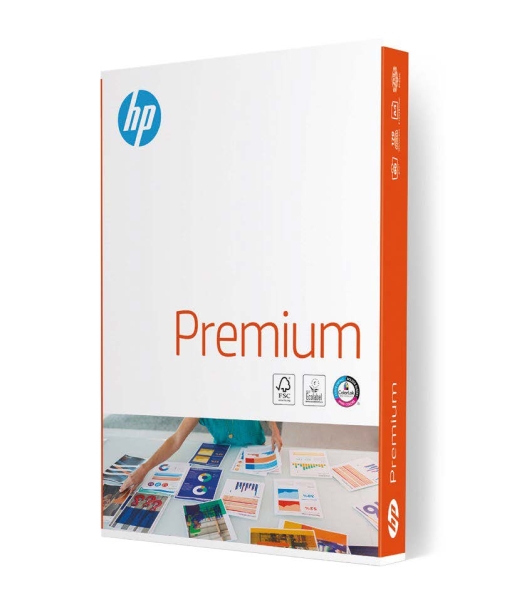 HP Premium Papel A4 80gr 210x297mm (500 Hojas) Blanco · Pack de 5 uds.