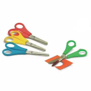 Faibo Tijeras Escolares 13cm - Punta Redonda - Acero Inoxidable - Colores Surtidos