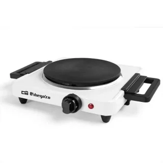 Orbegozo PE 2715 Placa Electrica Plegable - Potente y Segura para Cocinar con Comodidad en Cualquier Lugar - Asas Plegables - Indicador Luminoso - Sistema de Seguridad contra Sobrecalentamie