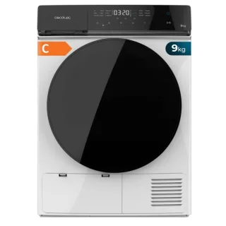 Cecotec Bolero DressCode Dry 9400 A+++ Secadora con Bomba de Calor de 9kg - 15 Programas - Tambor de Acero Inoxidable - Motor Inverter - Inicio Programable - Bloqueo de Seguridad - Color Bla