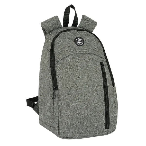Safta Minnie Mouse Grey Mochila - Isotermica - Cremallera Doble - Bolsillo Frontal - Hombreras Acolchadas - Material Repelente - Asa Superior - 14.5L - 230x180x360mm - Color Gris