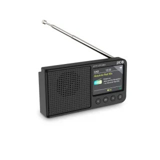 SPC Jetty Lite Radio Portatil Digital DAB+ - Pantalla TFT 2.4" - Antena Telescopica - Bateria Recargable - Funcion Altavoz Bluetooth - Color Negro
