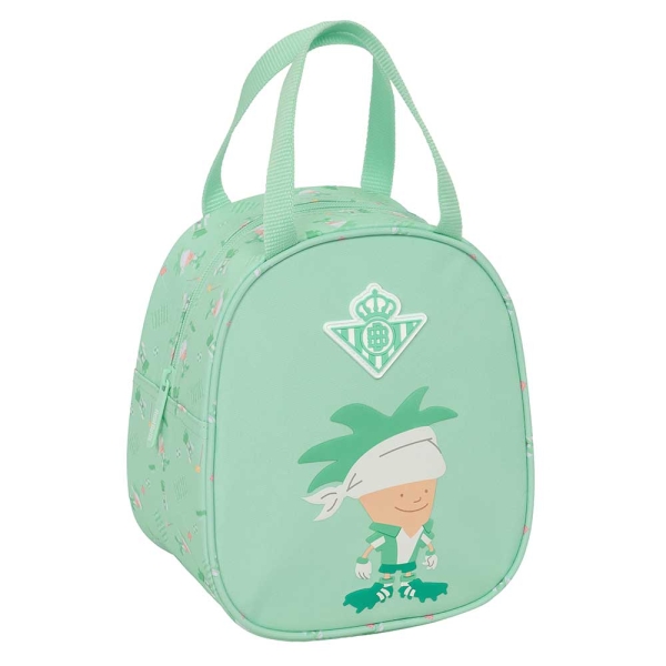 Safta Real Betis Balompie Bolsa Preescolar Isotermica - Asa de Mano - Cremallera - 19x22x14cm - Color Verde