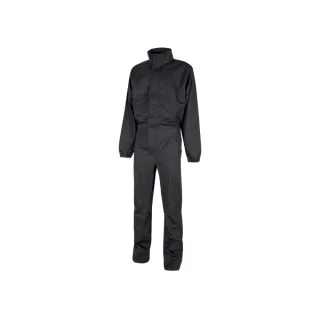 Upower Roma Mono de Trabajo Funcional - Talla 2XL - Policoton Mechanical Stretch, Multiples Bolsillos, Costuras Reforzadas, Cintura Elastica, Rodillas Preformadas - Color Gris Oscuro
