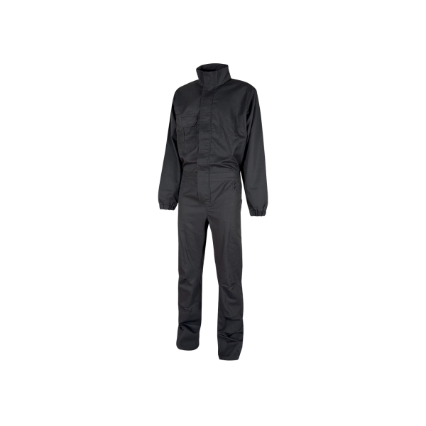 Upower Roma Mono de Trabajo Funcional - Talla 2XL - Policoton Mechanical Stretch, Multiples Bolsillos, Costuras Reforzadas, Cintura Elastica, Rodillas Preformadas - Color Gris Oscuro
