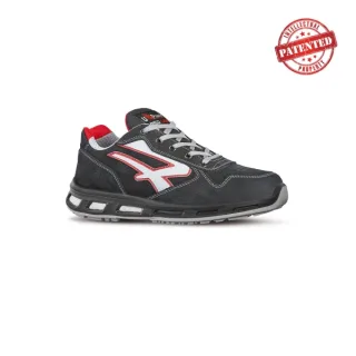 Upower Dharma S ESD Calzado de Seguridad Bajos - Talla 35 - Cuero Nubuck Resistente, Puntera de Aluminio, Hidrofugos, Antiarrugas, Suela Antideslizante, Proteccion S3S CI FO SR - Color Gris