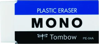 Tombow Mono Goma de Borrar Blanda - 19g - Formato M - PVC Libre de Ftalatos y Latex - Funda de Papel - Color Blanco · Pack de 20 uds.