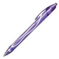 Bic Gel-Ocity Quick Dry Boligrafo Retractil - Punta Media de 0.7mm - Tinta de Gel - Secado Ultra Rapido - No Mancha el Papel - Color Violeta · Pack de 12 uds.