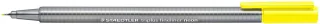 Staedtler Triplus Fineliner 334 Rotulador de Punta Fina - Trazo de 0.3mm - Tinta Base de Agua - Color Amarillo Neon · Pack de 10 uds.