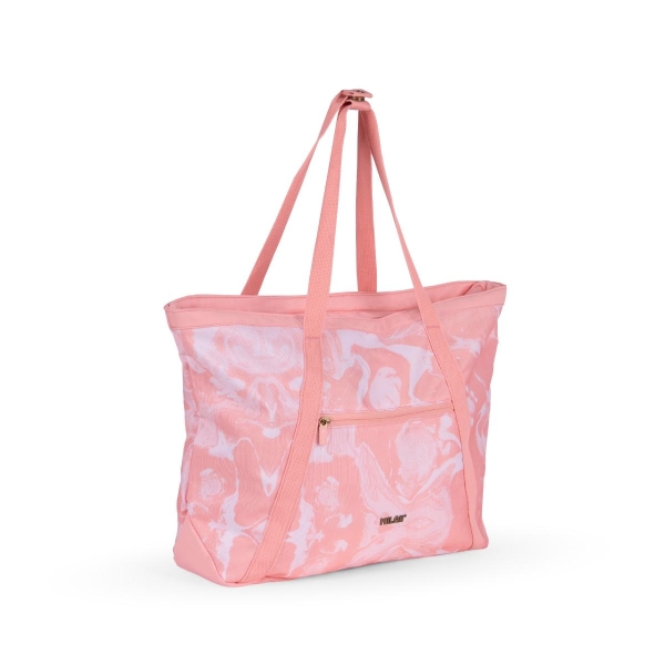 Milan Coleccion Lava Bolso Shopper 18.5L - Gran Capacidad - Cierre de Cremallera - Tamaño 52x36x3cm - Color Rosa