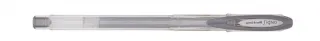 Uni-ball Noble Metal UM-120NM Boligrafo de Tinta Gel Signo - Punta de Bola 0.8mm - Tinta Resistente al Agua y Luz - Escribe en Papel Negro y Blanco - Color Plata · Pack de 12 uds.