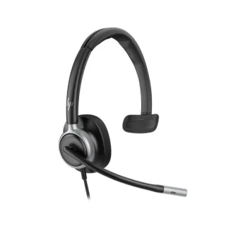 HP Poly Mission 615 Auricular Monoaural con Microfono - Almohadilla Polipiel Acolchada - Controles en Cable