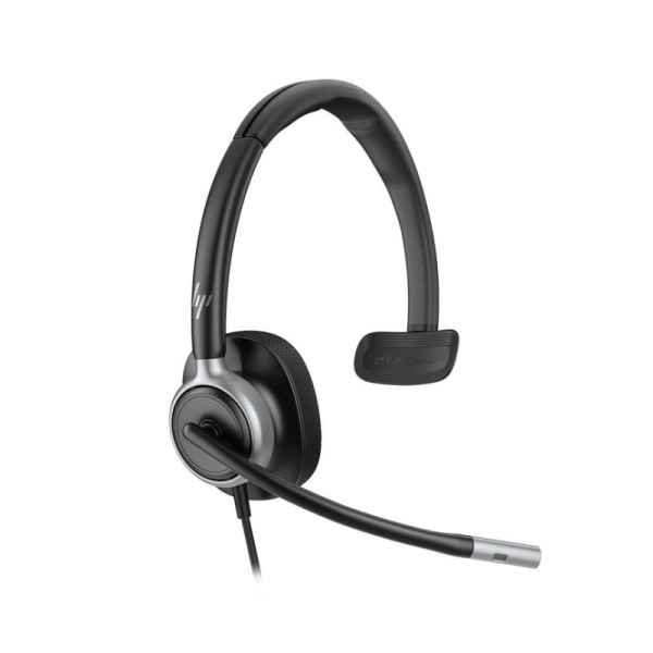 HP Poly Mission 615 Auricular Monoaural con Microfono - Almohadilla Polipiel Acolchada - Controles en Cable