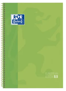 Oxford School Classic Europeanbook 1 A4+ Tapa Extradura - 80 Hojas - Color Verde Manzana · Pack de 5 uds.