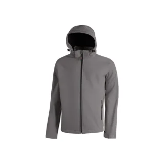 Upower Kyra Cazadora de Trabajo con Tejido Soft Shell - Talla 2XL - Antiviento, Repelente al Agua, Capucha Desmontable, Bolsillos con Cierre, Mangas Preformadas, Elementos Reflectantes - Col