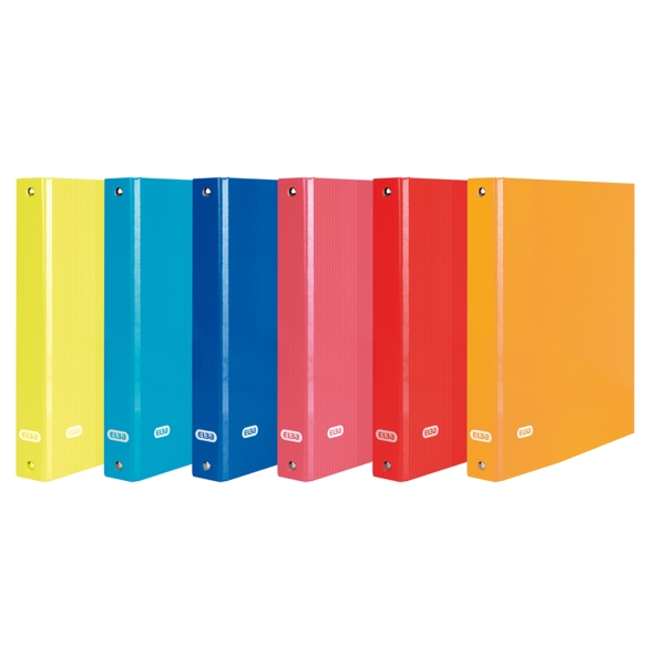 Elba Color Life Carpeta de Anillas 4Dx40mm Tamaño Folio - Lomo 50mm - Carton Forrado Exterior - Colores Surtidos · Pack de 12 uds.