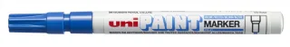 Uni-ball PX-21 Paint Marker - Marcador de Pintura - Punta Acrilica de Bala 0.8-1.2mm - Permanente en Todas las Superficies - Resistente a Luz y Agua - Color Azul · Pack de 12 uds.