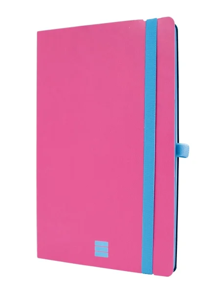 Finocam Modern Cuaderno de Tapa Ligera - 72 Hojas - Formato A5 - 148x210mm - Papel Crema de 80g/m2 - Bolsillo Interior - Cierre con Goma - Hojas Microperforadas - Color Rosa