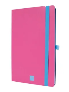 Finocam Modern Cuaderno de Tapa Ligera - 72 Hojas - Formato A5 - 148x210mm - Papel Crema de 80g/m2 - Bolsillo Interior - Cierre con Goma - Hojas Microperforadas - Color Rosa