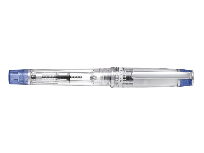 Pilot Prera Pluma Estilografica - Cuerpo Transparente - Incluye Convertidor y Cartucho de Tinta - Color Azul