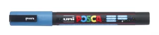 Posca PC-3ML Marcador de Pintura - Base al Agua - Punta Conica de 0.9-1.3mm - No Permanente - Resistente a la Luz - Inodoro - Ideal para Carteleria y Decoracion - Color Azul Claro · Pack de