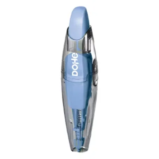 Dohe Colour Vibes Cinta Correctora - 5mm x 6m - Pulsador Retractil - Recargable - Cuerpo Ergonomico - Color Azul · Pack de 10 uds.