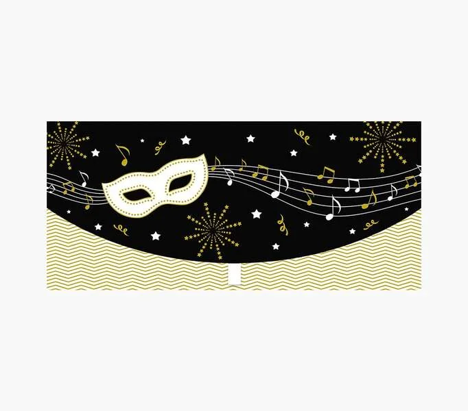 Pictura Tarjeta Money Cards - Tarjeta de Regalo Tipo Sobre Horizontal - Ideal para Regalar Cheques, Entradas o Dinero - Tematica Fiesta - 21.3x9.6cm - Embolsada Individualmente en Celofan - Incluye Sobre Blanco - Papel con Certificacion FSC